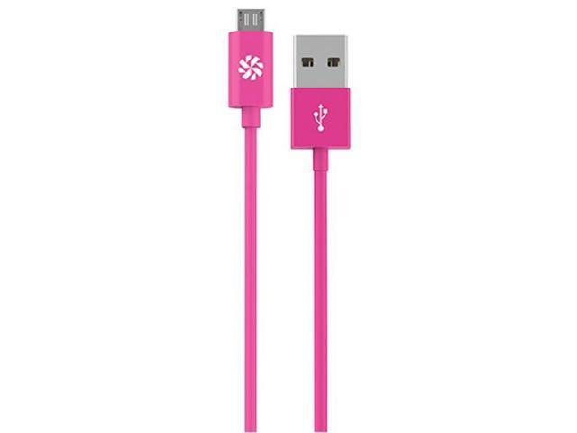 Kanex KMUSB4FPK Pink Micro USB Charge and Sync Cable