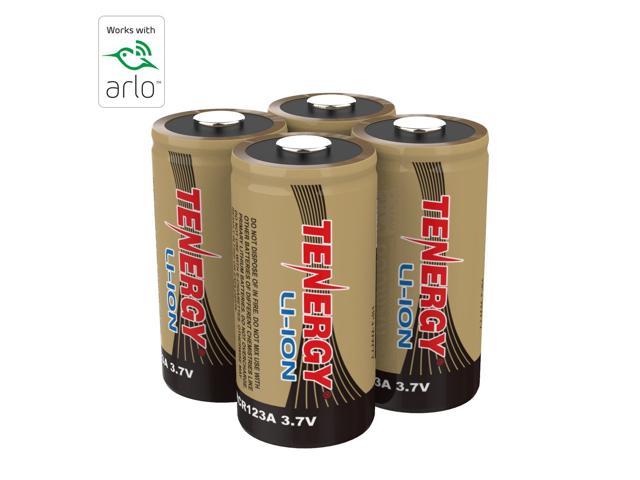 VMC3030/VMK3200/VMS3330/3430/3530 for Arlo Cameras Rechargeable Lithium Batteries CR123A Rechargeable Batteries 16 Pack with Charger Flashlight 750mAh 3.7V Security Cameras Alarm System 