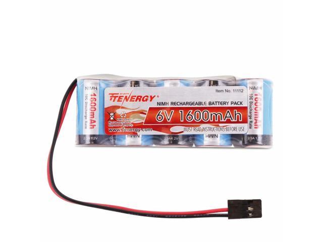 Tenergy 9.6V 2000mAh Futaba NT8S600B NiMH Receiver Battery Pack for RC Receivers