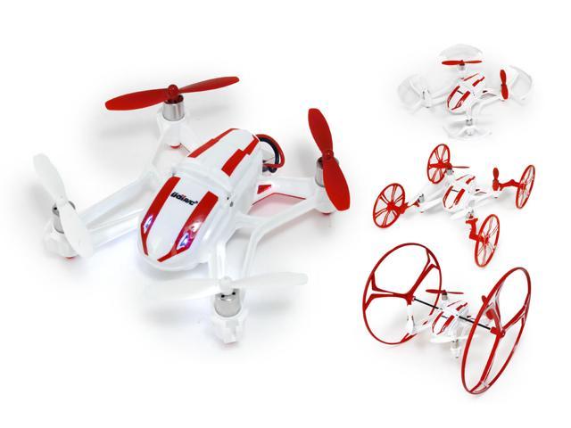 UDI U841 6-Axis Gyro 2.4Ghz 4-in-1 RC Quadcopter with HD Camera White//Red