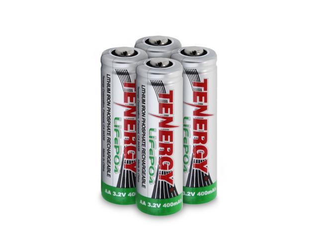 Batteries for Solar Garden Landscape Light 14500 4 pcs Tenergy 1.2V Rechargeable NiCd AA