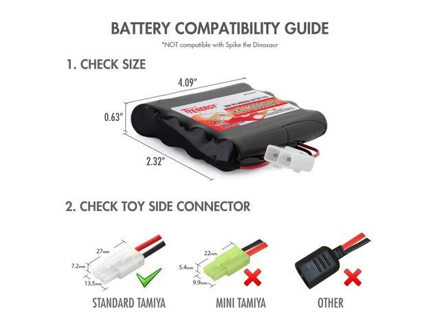 2000mah 9.6 v nimh rc car battery pack with charger