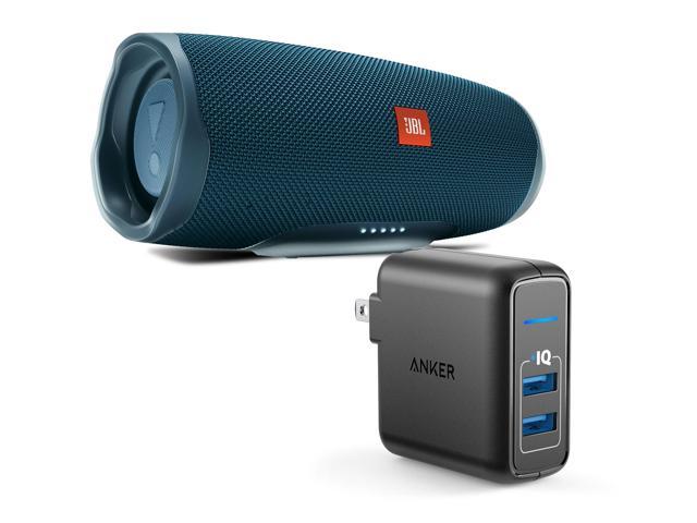 Jbl Charge 4 Blue Portable Bluetooth Speaker W Anker Wall Charger Newegg Com