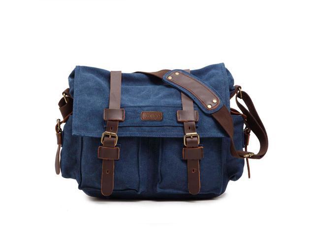 kattee leather canvas camera bag