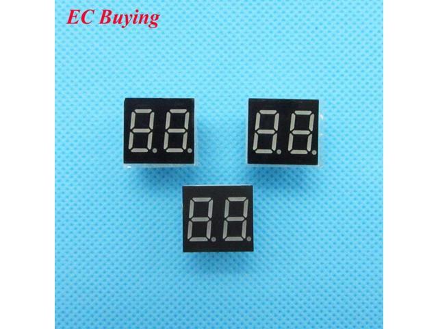 5pcs 2bit 2 bit Common Anode Digital Tube 0.36/" 0.36in Red LED Digit 7 Segment