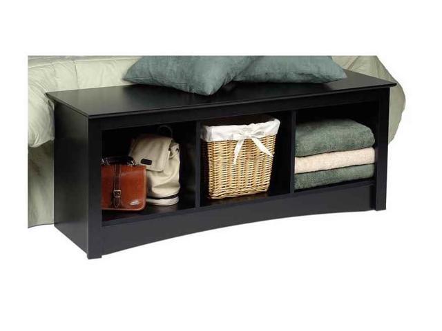 Black Cubbie Bench By Prepac Newegg Com
