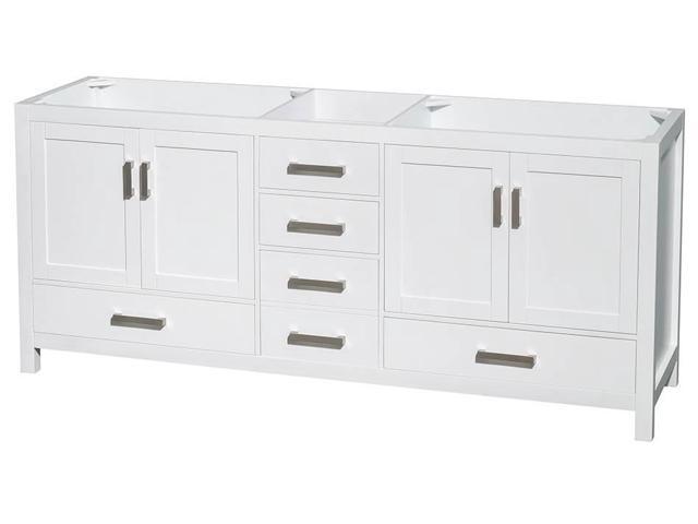 Wyndham Collection Sheffield 80 Inch Double Bathroom Vanity In 80 Inch Double Bathroom Vanity