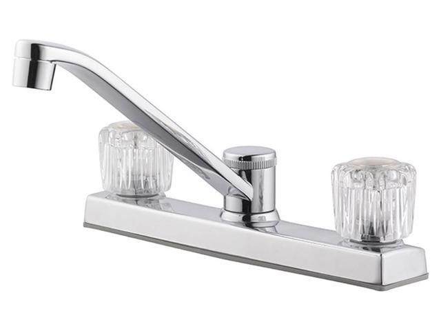 Dual Handle Kitchen Faucet In Polished Chrome Finish Newegg Com