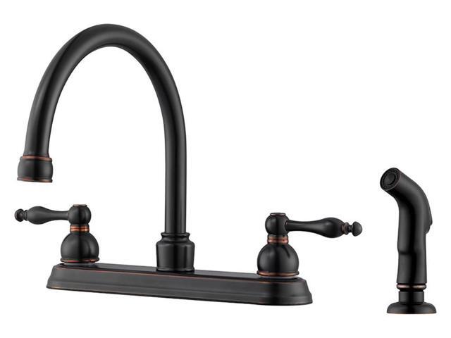 Kitchen Faucet With Side Sprayer In Oil Rubbed Bronze Finish Newegg Com