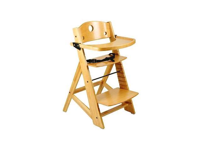 Keekaroo Adjustable Height Right Wood High Chair W Insert Tray