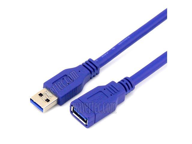 30cm USB 2.0 A Male to A Female M//F Extension Cable USB Cord Blue