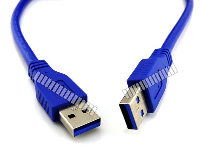 Cables 1m//3.3ft USB 3.0 Type-A to Male to Male Adapter Cable Data Transfer Cord for PC Printer Scanner Cable Length: 1m, Color: Blue