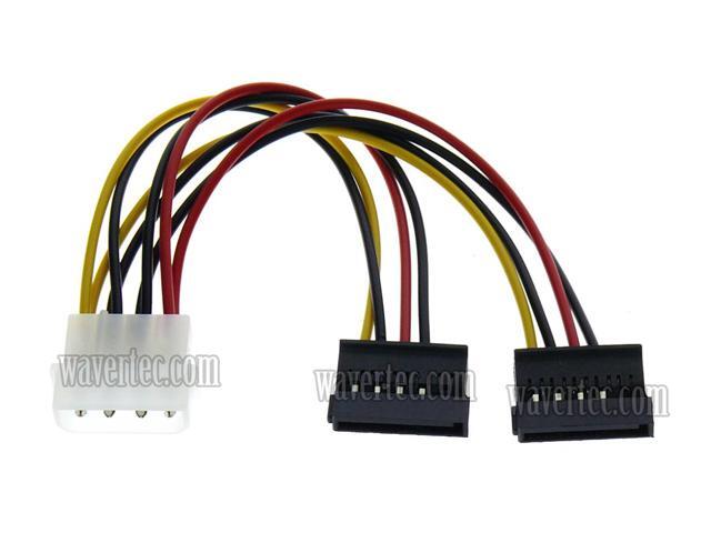 Net Jacket 2 - Canada 15Pin SATA II Female Power Cable 12/" 4Pin MOLEX Male to