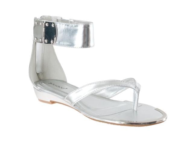 silver sandals size 6