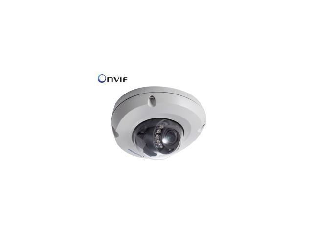 GeoVision GV-EDR2100-0F Target Series 2MP High Resolution Mini Fixed Rugged Dome IP Indoor Camera, 2.8mm Fixed Lens, Day and Night Function, Wide Dynamic Range