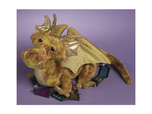 Douglas Cuddle Toys Topaz Gold Dragon # 728 Stuffed Animal Toy 