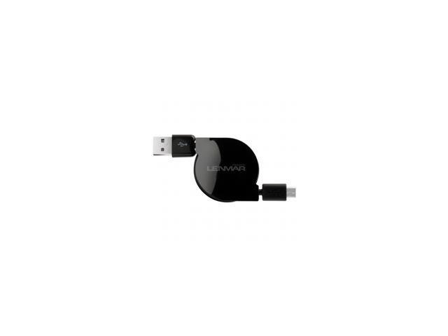 Micro USB Retractable Cable - Ideal for Any Micro USB Powered Device Including Bluetooth Headsets, Kindle DX & Kindle 2, Barnes and Noble NOOK, BlackBerry, Motorolla Droid X, and Other Smart Phones
