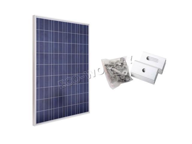 Usa Stock 100 Watt 12 Volt Solar Panel 100w 12v Solar Module With Z Style Mounting Kit Solar System For Multifunctional Home Use