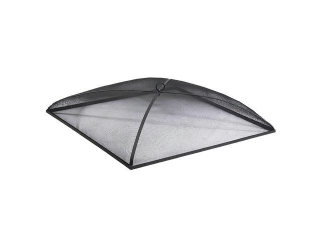 Sunnydaze Fire Pit Spark Screen Cover Outdoor Heavy Duty Steel