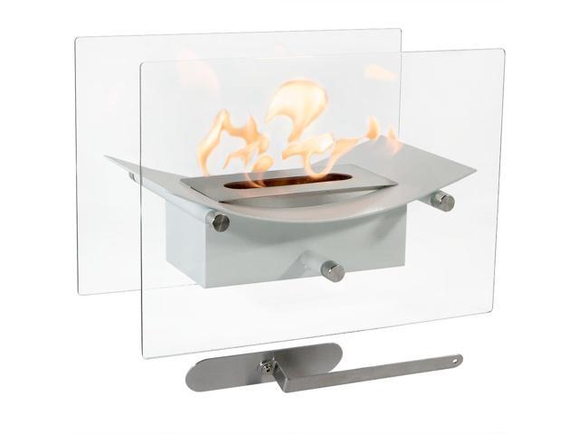 Sunnydaze Zen Tabletop Fireplace Indoor Ventless Bio Ethanol Fire Sunnydaze Zen Tabletop Fireplace Indoor Ventless Bio Ethanol Fire Pit Long Lasting Burn Time White