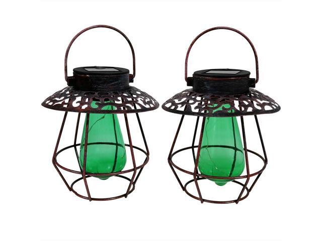 Sunnydaze Outdoor Solar Lantern Light Set Of 2 Hanging