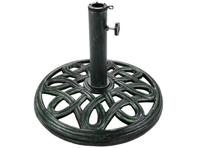 Sunnydaze Patio Umbrella Base Stand Outdoor Heavy Duty Cast Iron