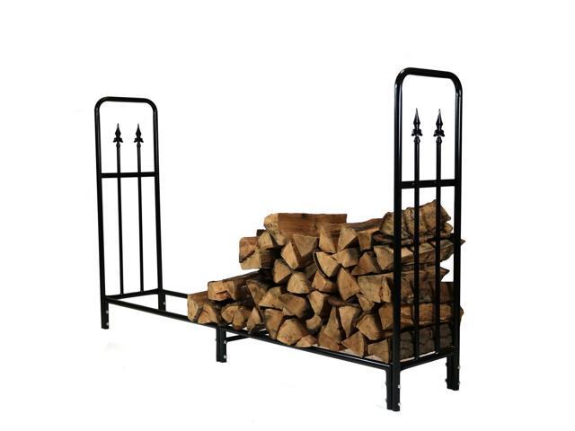 Sunnydaze 6 Foot Decorative Firewood Log Rack Indoor Outdoor