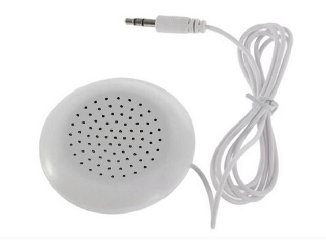 Portable 3.5mm Pillow Speaker For MP3 MP4 CD Player iPod Phone White