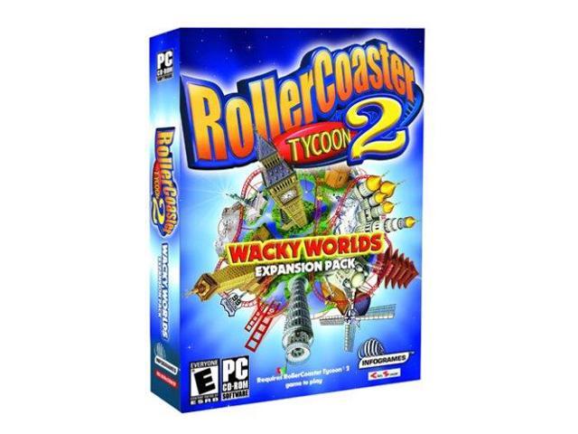 Cd-rom roller coaster tycoon 2: wacky worlds expansion pack (742725247093)