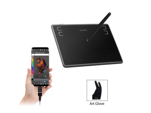 8192 4 2019 HUION HS64 Drawing Tablet Graphics Tablet with Battery-Free Stylus