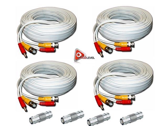 New High Quality White 100FT Thick BNC EXTENSION CABLES For Lorex Systems