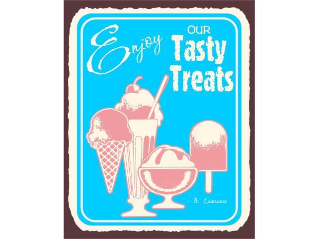 Ice Cream Cones Retro Metal Hanging Tin Signs Shop Store Theater Wall Decor