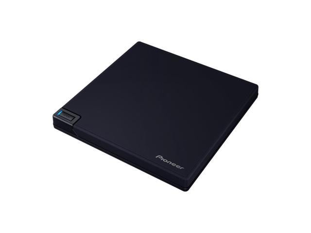 Pioneer BDR-XD08UMB-S Blu-Ray Writer 4K-UHD USB 3.2 Gen1 (USB Type-C) 2.0 Slim Portable BD/DVD/CD Writer - Black