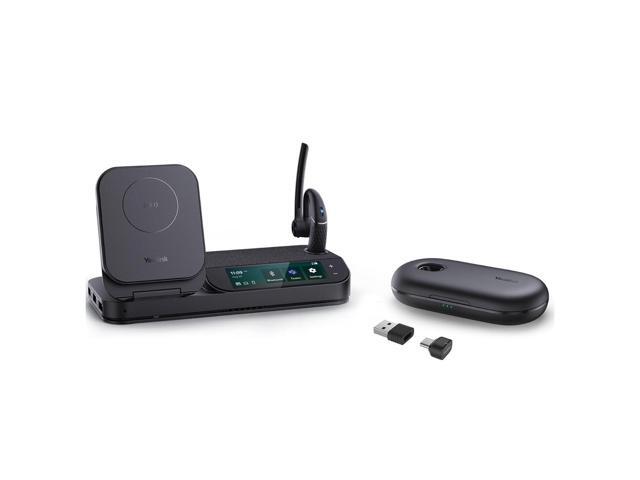 Yealink 1208710 BH71 Workstation Pro Bluetooth Headset for Office Phone, Wireless Charging Pad, Speakerphone, USB-C/A