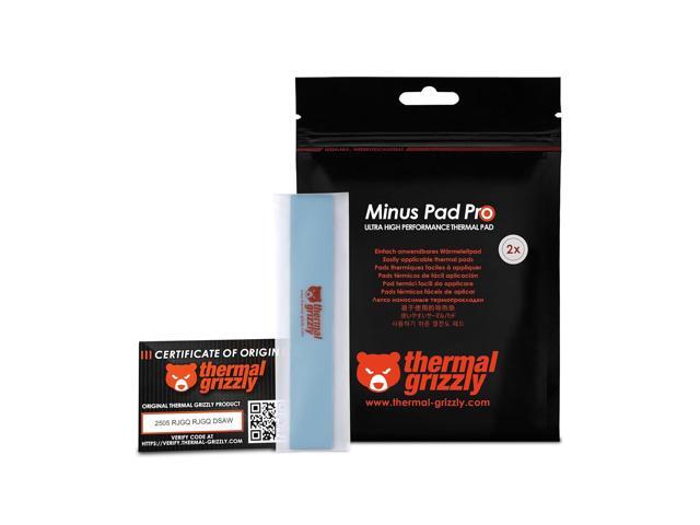 Thermal Grizzly TG-MP-P-120-20-30-2 Minus Pad Pro 2-Pack Thermal Interface Pad,120x20x3.0mm for SSDs,GPUs & Electronics