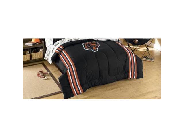 Chicago Bears Football Striped Twin Full Bed Comforter Set