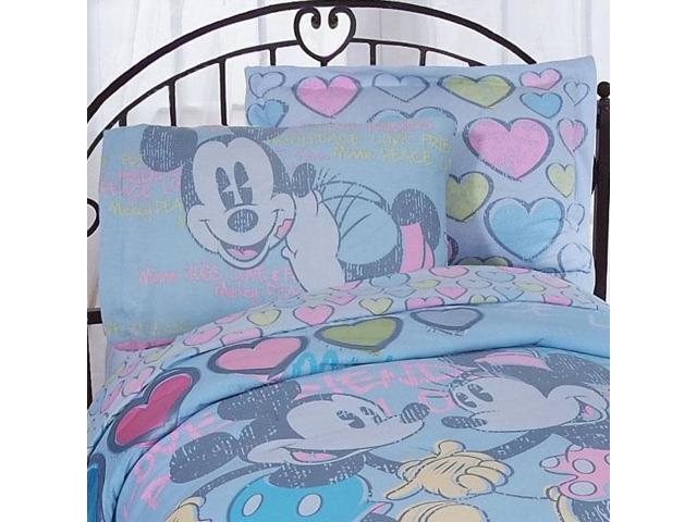 Mickey Minnie Mouse Full Sheet Set Disney Vintage Bedding Newegg Com