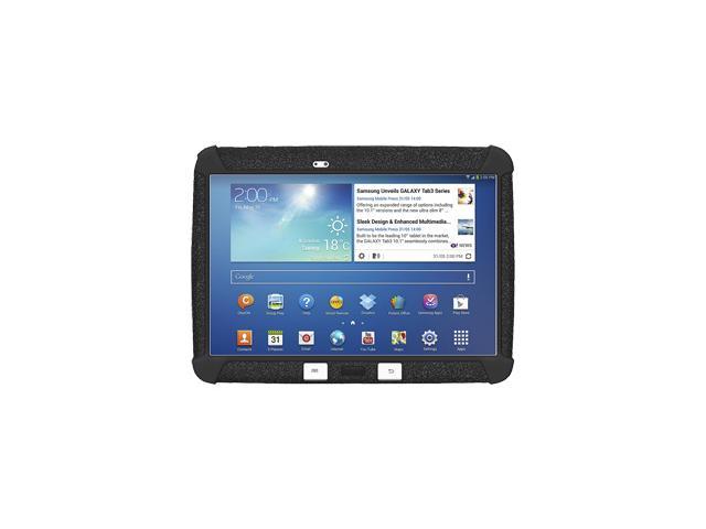 Amzer AMZ96101 Rugged Silicone Jelly Skin Case for Samsung Galaxy Tab 3 10.1-inch - Black - Textured - Silicone