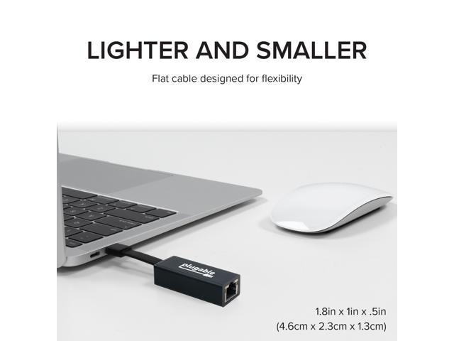 Plugable Usb C To Ethernet Adapter Fast And Reliable Gigabit Speed Thunderbolt 3 To Ethernet Adapter Compatible With Macbook Pro Windows Macos And Chromeos Newegg Com