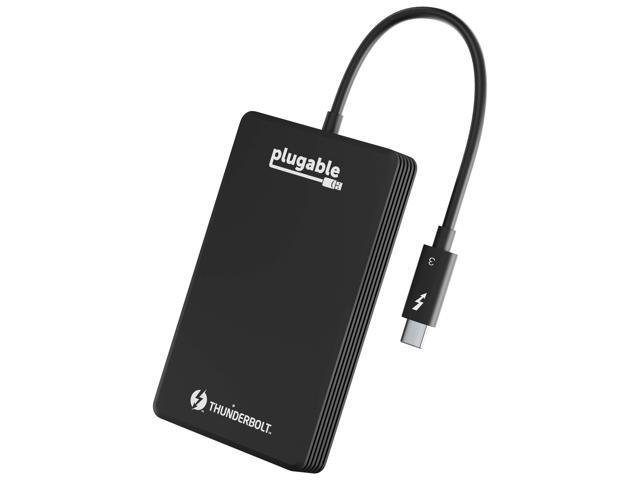 Plugable 2TB Thunderbolt 3 External SSD NVMe Drive (Up to 2400MBs/1800MBs R/W)