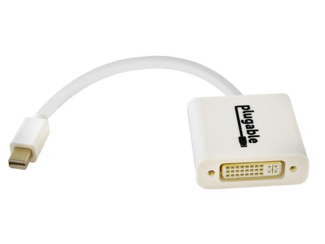 Plugable Mini DisplayPort (Thunderbolt 2) to DVI Adapter (Supports Mac, Windows, Linux Systems and Displays up to 1920x1200@60Hz, Passive).