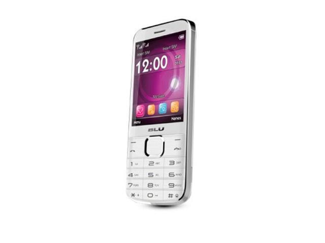 Blu Diva X T372T White Unlocked GSM Dual-SIM Cell Phone