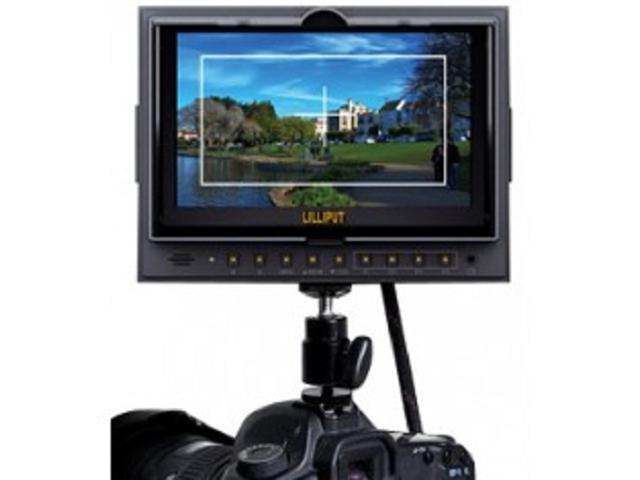 Lilliput 7" 5D-II/O HDMI In &Out Monitor+1800mAh LP-E6 Batttery+Cable+Shoe Mount 