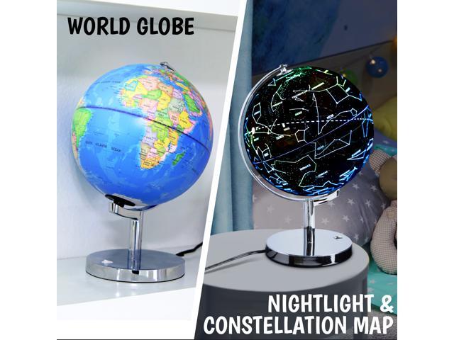 D SJ Smart Globe with Interactive APP  LED Illuminated Constellations at Night 