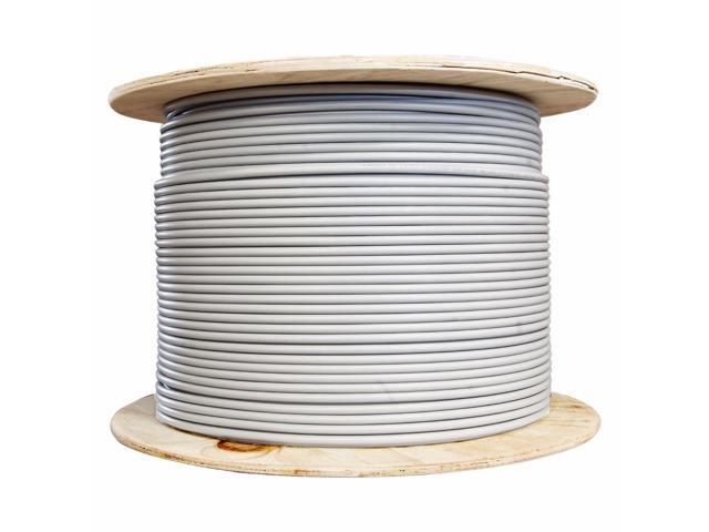 Premium 150ft Cat5E Certified Light Grey Bulk Cable Solid core
