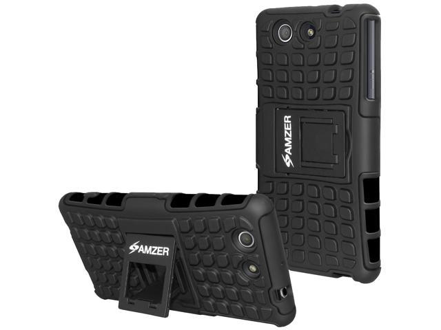 voorkomen Arbitrage Bewust worden AMZER IMPACT RESISTANT HYBRID WARRIOR CASE WITH STAND FOR SONY XPERIA Z3  COMPACT - Newegg.com