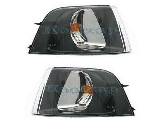 Black Bezel Side Marker Parking Turn Signal Corner Light Lamp Left for Volvo S40