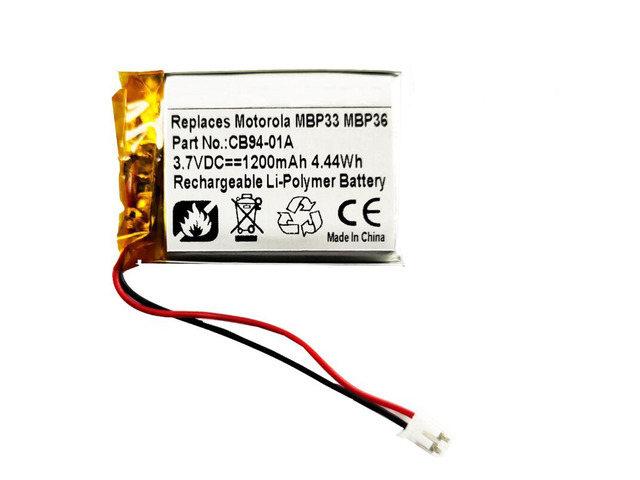 HQRP Replacement Battery For Motorola TFL3X44AAA900 / CB94-01A Baby Monitor