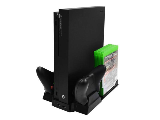 OSTENT Vertical Cooling Cooler Stand Charger Disc Storage for Xbox One X Console
