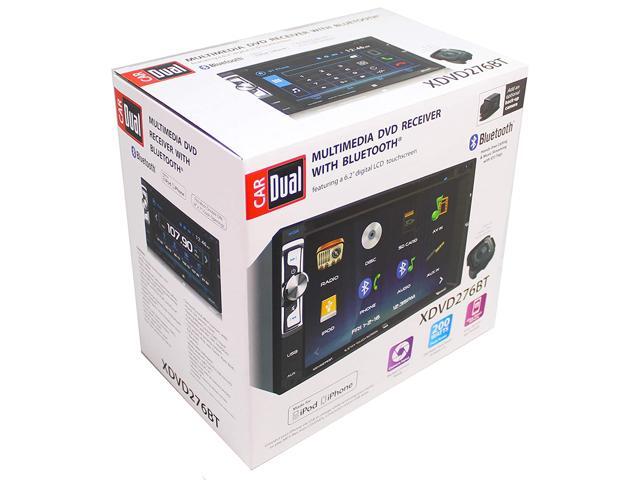 dual xdvd276bt 6.2 lcd touch screen double din car stereo factory